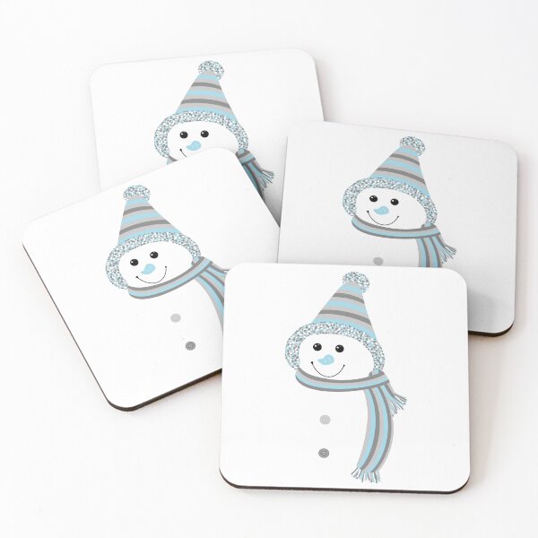 Item preview, Demiboy Pride Snowman Snowperson Blue Grey White designed and sold by JoyfulJen.