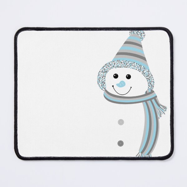 Item preview, Demiboy Pride Snowman Snowperson Blue Grey White designed and sold by JoyfulJen.