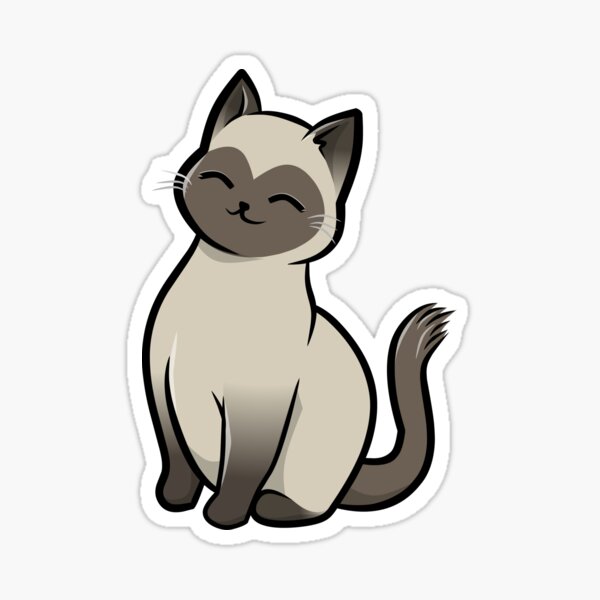 The Siamese Cat Sticker