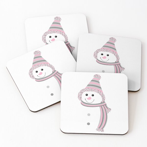 Item preview, Demigirl Pride Snowman Snowperson Pink Grey White designed and sold by JoyfulJen.