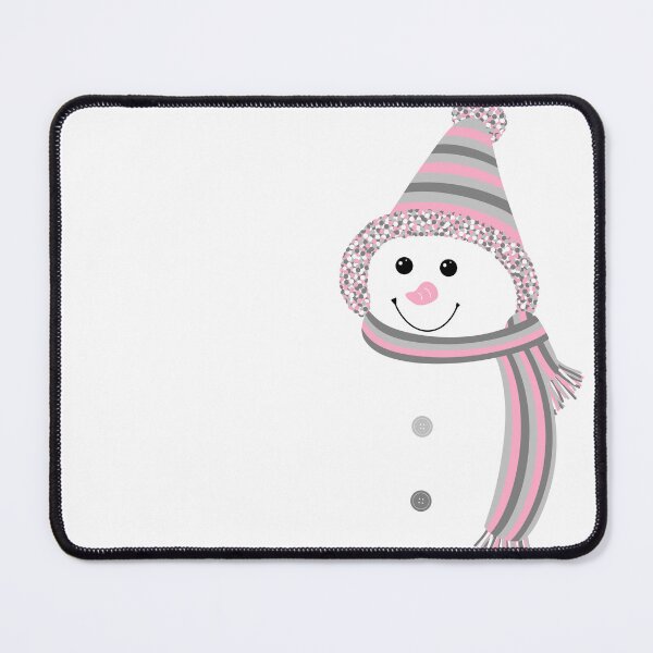 Item preview, Demigirl Pride Snowman Snowperson Pink Grey White designed and sold by JoyfulJen.