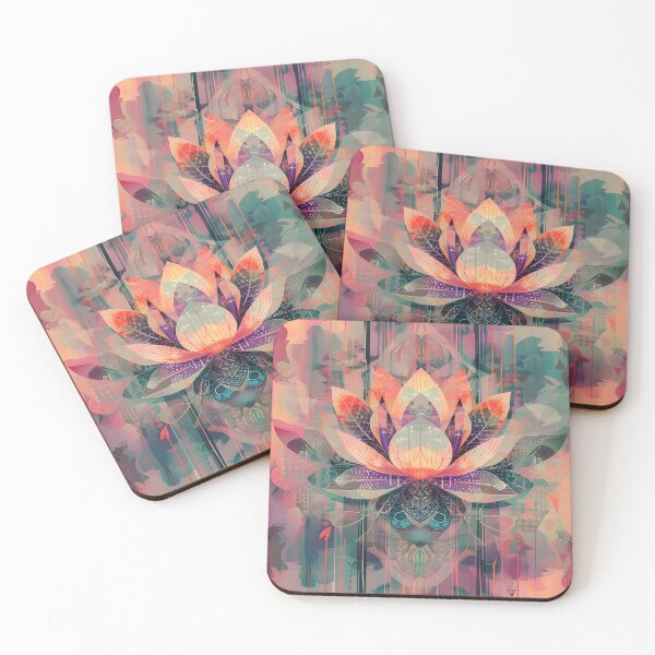 Item preview, Abstract Lotus Fusion Artwork designed and sold by inkArtistryfine.
