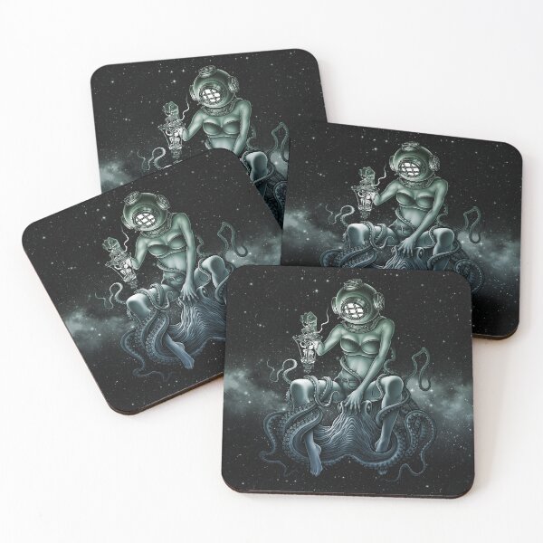 Item preview, Fantasy galaxy walker with creepy octopus designed and sold by Winya.