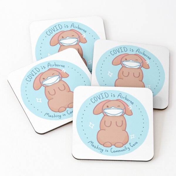 Item preview, Masking is Community Care Covid Conscious Bunny designed and sold by Fin-Art-.