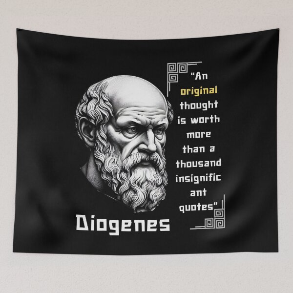 Item preview, Diogenes famous quote for stoics designed and sold by CachoGlorious.