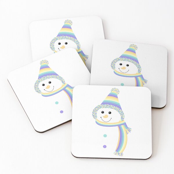 Item preview, Genderfaun Pride Snowman Snowperson Yellow Green Blue Purple designed and sold by JoyfulJen.