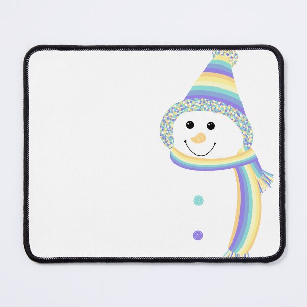 Item preview, Genderfaun Pride Snowman Snowperson Yellow Green Blue Purple designed and sold by JoyfulJen.