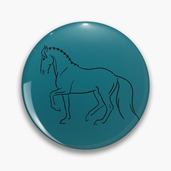 Item preview, Minimalist Sketch of Dressage Horse in Piaffe designed and sold by DappledMoon.