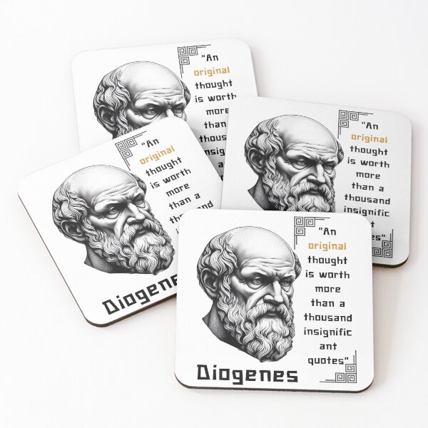 Item preview, Diogenes famous quote for stoics designed and sold by CachoGlorious.