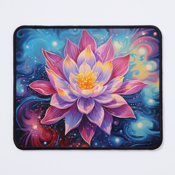 Item preview, Astral Lotus Radiance Painting designed and sold by inkArtistryfine.
