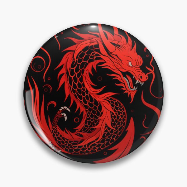Item preview, Fiery Red Dragon Mystique Art designed and sold by inkArtistryfine.