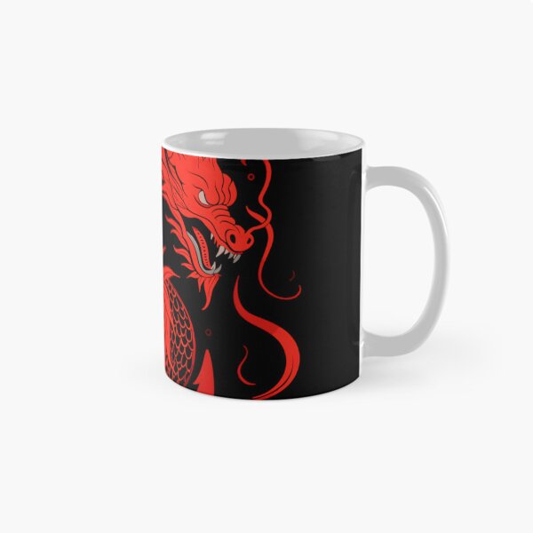 Artikelvorschau, Feuriger roter Drache Mystique Art entworfen und verkauft von inkArtistryfine.