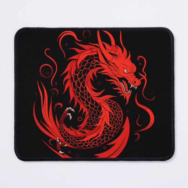 Item preview, Fiery Red Dragon Mystique Art designed and sold by inkArtistryfine.
