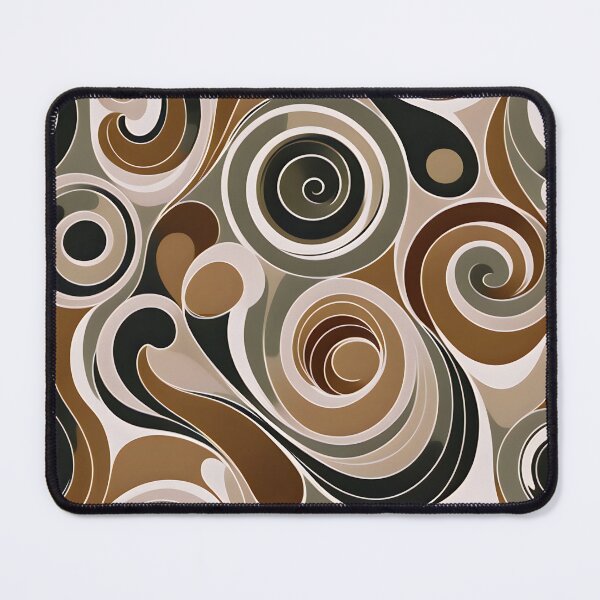 Item preview, Mid-century modern, Fluid Shapes, Brown, Green #2 designed and sold by Prints and Lifestyle.