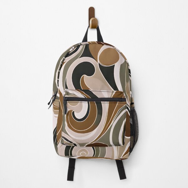 Item preview, Mid-century modern, Fluid Shapes, Brown, Green #2 designed and sold by Prints and Lifestyle.