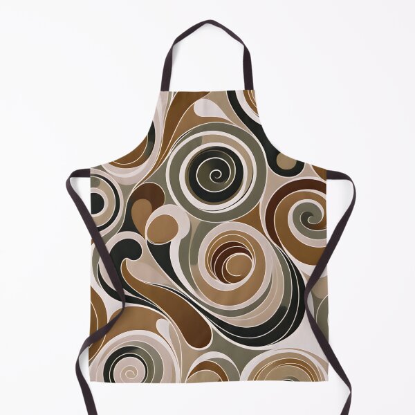 Item preview, Mid-century modern, Fluid Shapes, Brown, Green #2 designed and sold by Prints and Lifestyle.