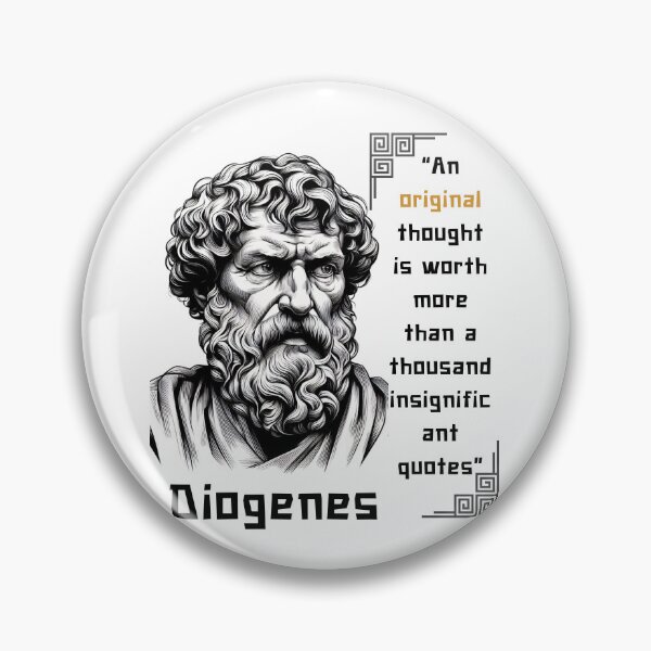 Item preview, Diogenes famous quote for stoics lovers designed and sold by CachoGlorious.