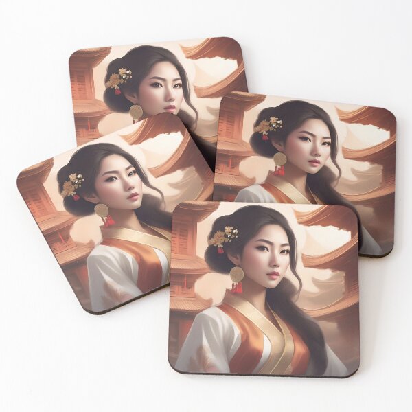 Item preview, Asian Woman In A Traditional Dress designed and sold by JoyPhotoArt.