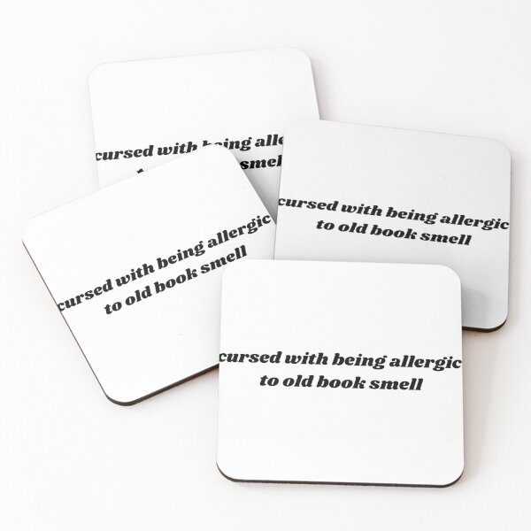 Item preview, Cursed with being allergic to old book smell, library allergies, small dainty design designed and sold by StudyPuff.