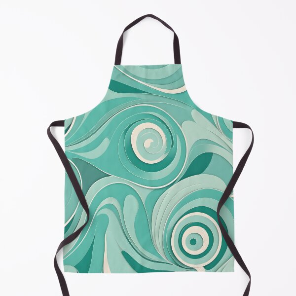Item preview, Mid-century modern, Fluid Shapes, Aqua #1 designed and sold by Prints and Lifestyle.