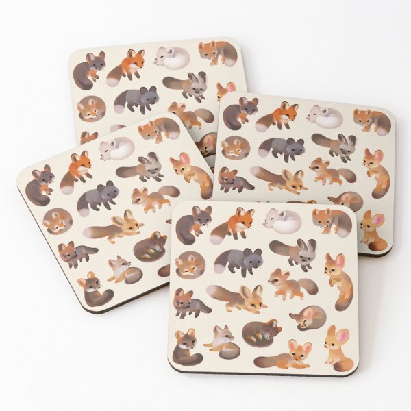 Item preview, Foxes - beige designed and sold by pikaole.