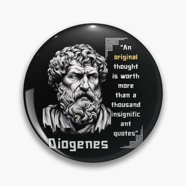 Item preview, Diogenes famous quote for stoics lovers designed and sold by CachoGlorious.