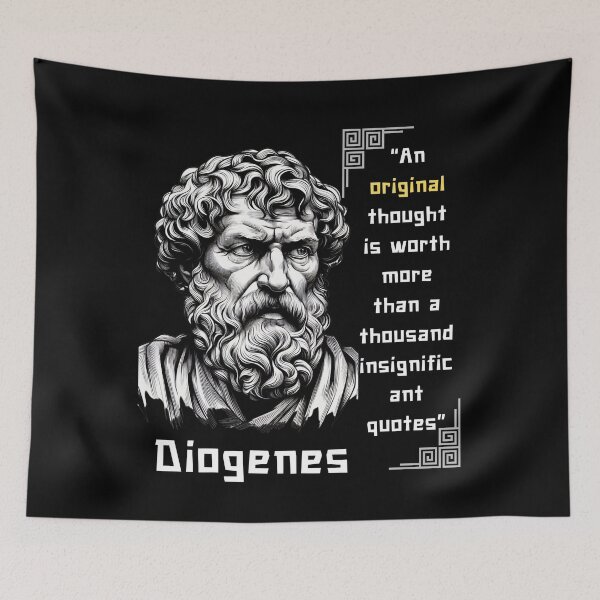 Item preview, Diogenes famous quote for stoics lovers designed and sold by CachoGlorious.