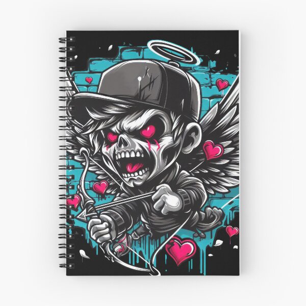 Item preview, Graffiti Angel: A Dark, Urban Twist on Love, Goth cupid. designed and sold by 271Studio.