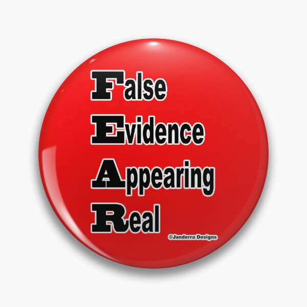 Item preview, Red Fear - False Evidence Appearing Real designed and sold by JanderraDesigns.
