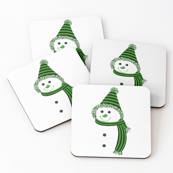 Item preview, Neutrois Pride Snowman Snowperson White Green Black designed and sold by JoyfulJen.