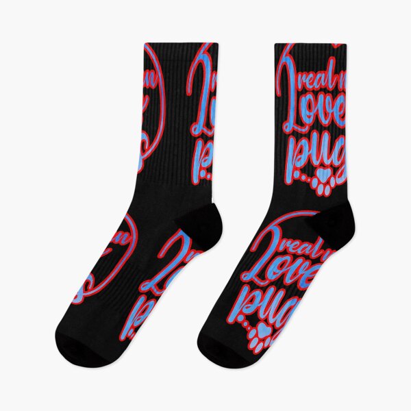 Item preview, Real man loves pugs. Cool pug dog owner quote for men designed and sold by creativerooney.
