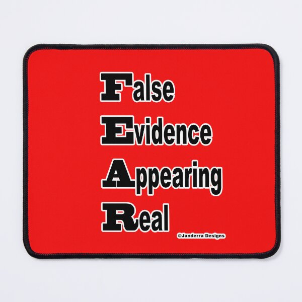 Item preview, Red Fear - False Evidence Appearing Real designed and sold by JanderraDesigns.