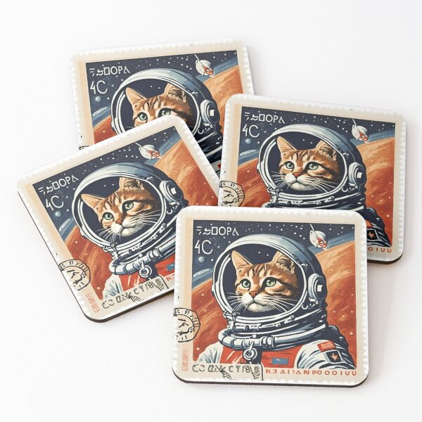 Item preview, A national hero - soviet cat designed and sold by BoxcarDesigns.