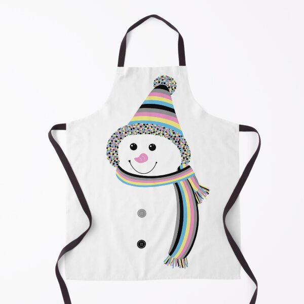 Item preview, Polygender Pride Snowman Snowperson Black Grey Pink Yellow Blue designed and sold by JoyfulJen.