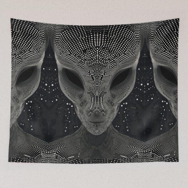 Item preview, Otherworldly Observer - Alien Portrait Art designed and sold by Nicholas Panek.