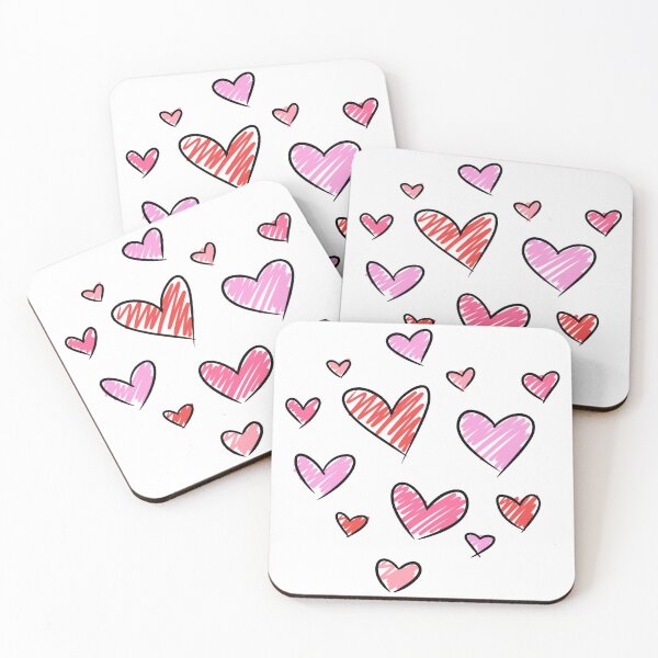 Item preview, Scribbly Love Hearts designed and sold by kiippers.