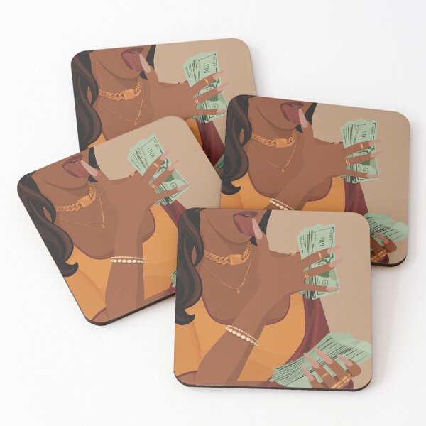 Item preview, Rich Indian Woman Art, Desi Wall Art, Mom Im a Rich Man Art, Powerful South Asian Woman Art, Indian Art, Tamil Girl, Brown Girl with Money designed and sold by RekhaRatnam.