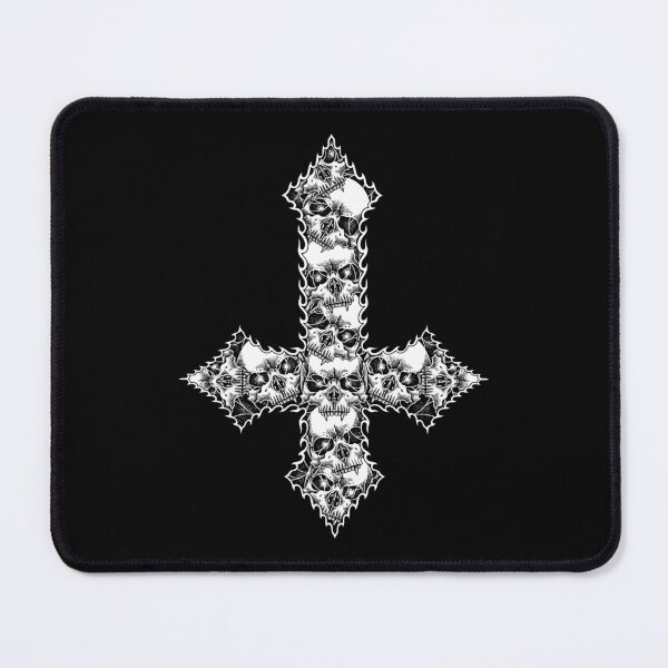 Item preview, Skull Inverted Cross designed and sold by thesacredeyes.