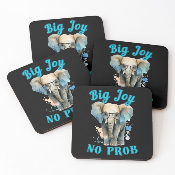 Item preview, Big Joy, No Prob. adorable elephant designed and sold by ElephantVibes.