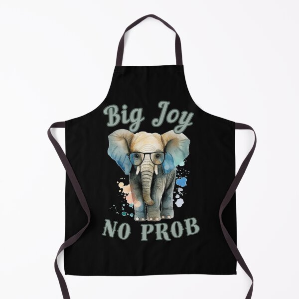 Item preview, Big Joy, No Prob. elephant quote designed and sold by ElephantVibes.