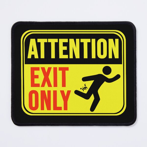 Item preview, Exit Only designed and sold by MarkMySign.