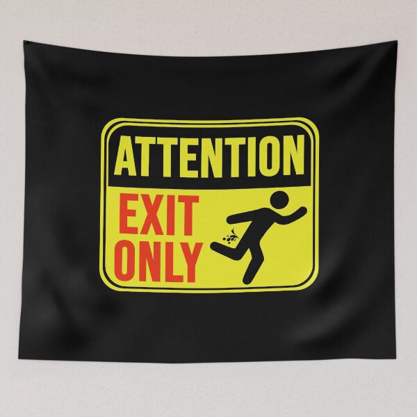 Item preview, Exit Only designed and sold by MarkMySign.
