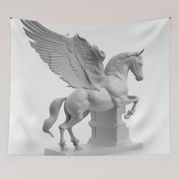 Item preview, White Pegasus Marble Statue designed and sold by AstroRisq.