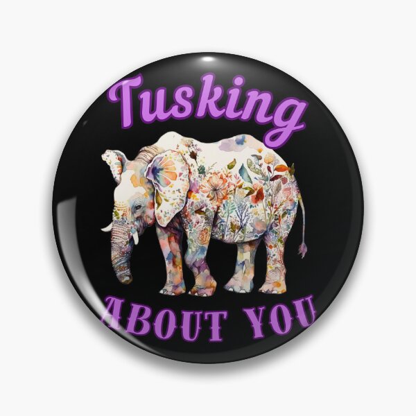 Item preview, Tusking About You. elephant face designed and sold by ElephantVibes.
