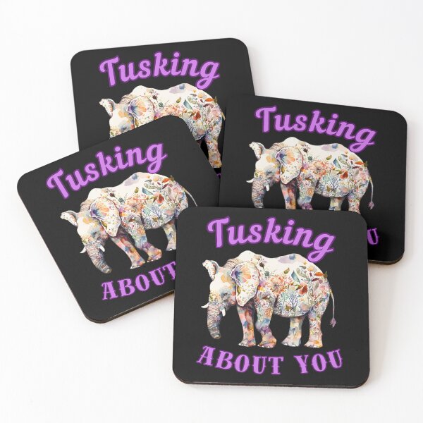 Item preview, Tusking About You. elephant face designed and sold by ElephantVibes.