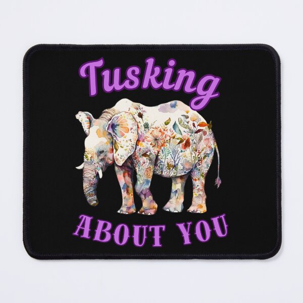 Item preview, Tusking About You. elephant face designed and sold by ElephantVibes.