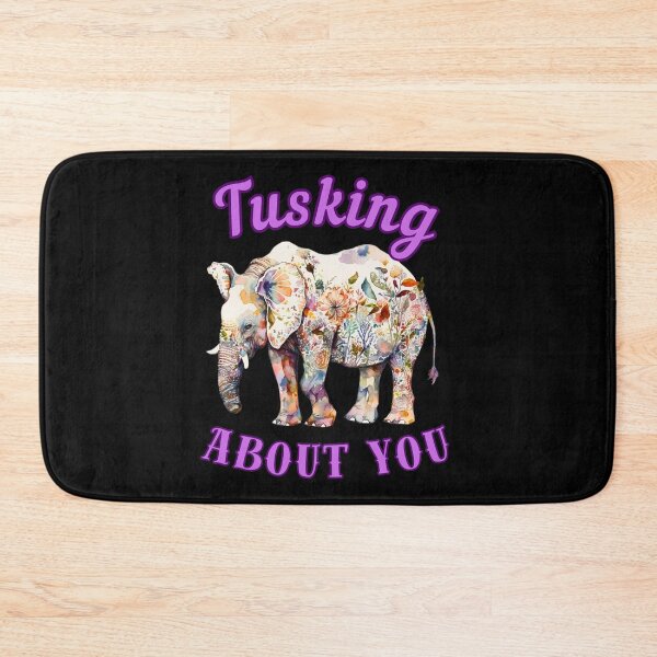 Item preview, Tusking About You. elephant face designed and sold by ElephantVibes.