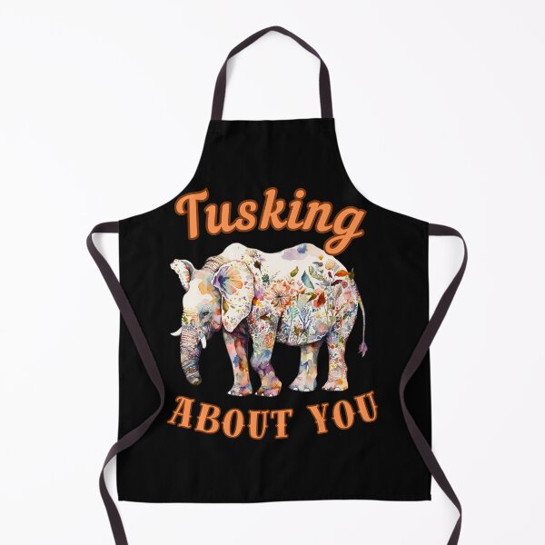 Item preview, Tusking About You. elephant portrait designed and sold by ElephantVibes.