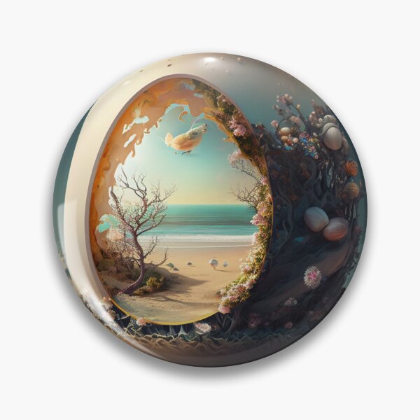 Item preview, "Seaside Serenity: A Tranquil Escape Captured in an Eggshell" designed and sold by hjian8219.