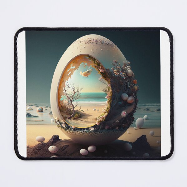 Item preview, "Seaside Serenity: A Tranquil Escape Captured in an Eggshell" designed and sold by hjian8219.